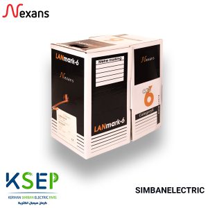 کابل شبکه CAT6 UTP برند نگزنس روکش LSZH طول 305متر