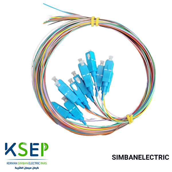 پیگتیل رنگی 10 تایی 1/5 متری SC-UPS سینگل مود نگزنس